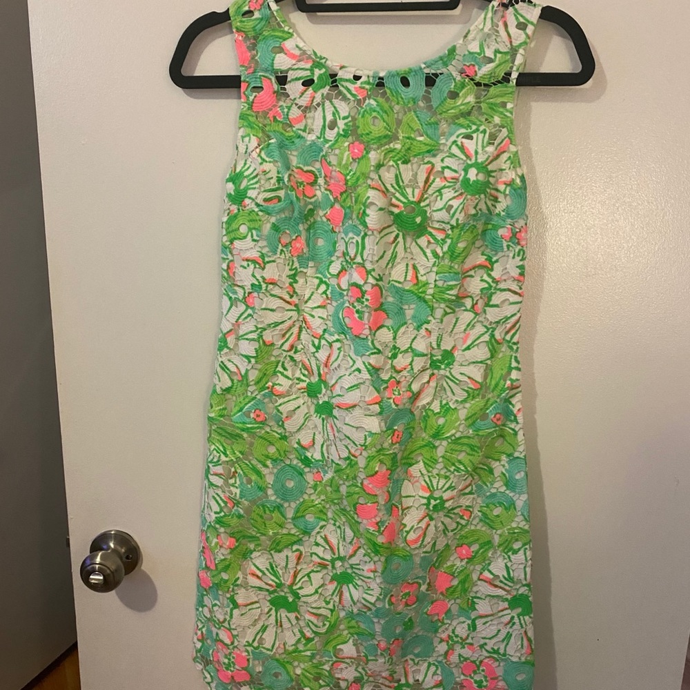 Lily Pulitzer floral lace dress